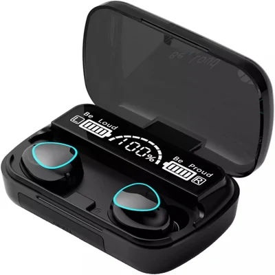 Fone De Ouvido Bluetooth Tws Com Power Bank - Preto