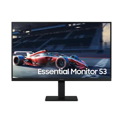 Monitor Gamer Samsung 24" Essential S3, Full HD, 100Hz, 5ms, HDMI, VGA, Preto - Ls24d300galmzd