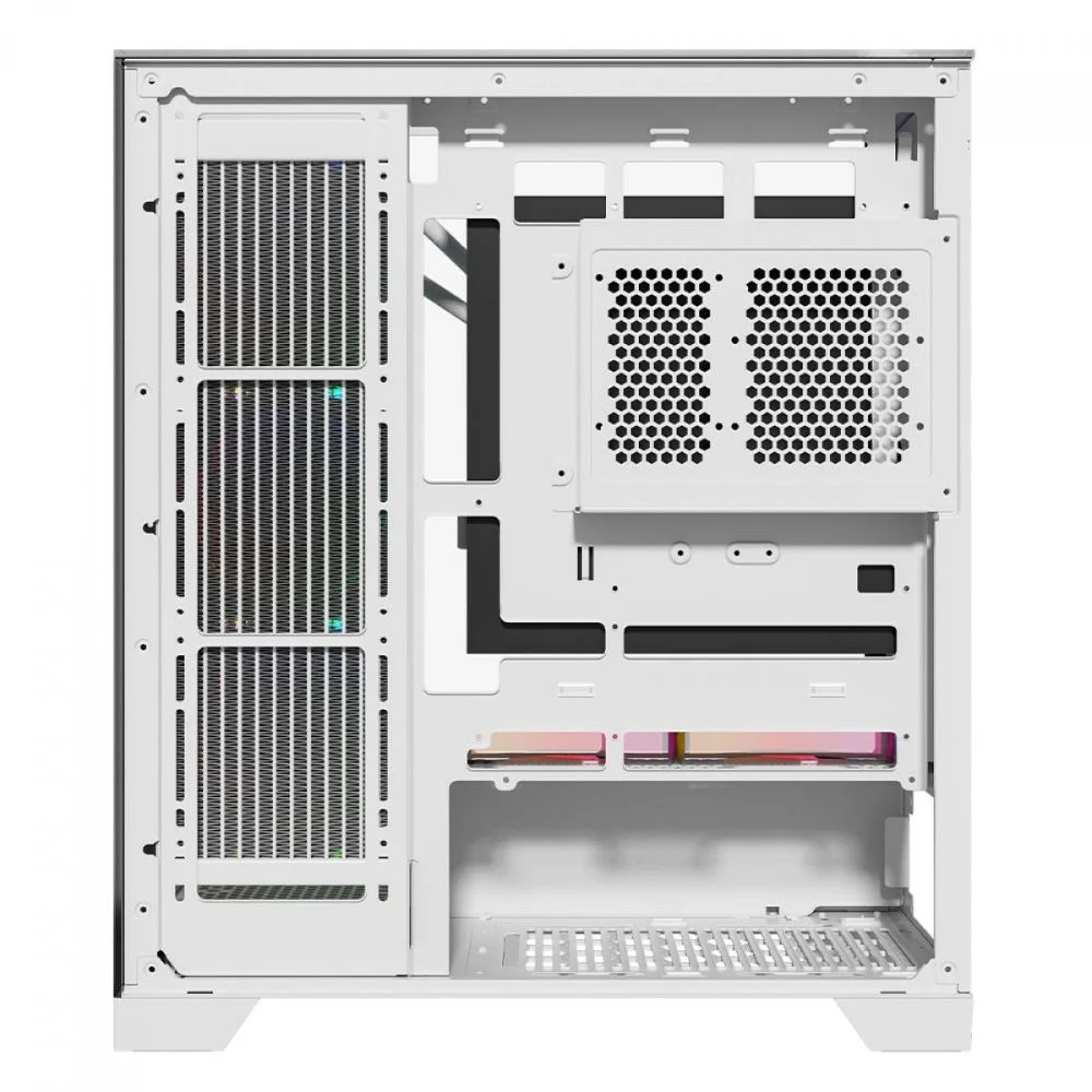 Imagem 3 de 5 do produto Gabinete Gamer Mid Tower Sem Fan Sem Fonte Liketec Empire Snow Lc-at-empire-2092