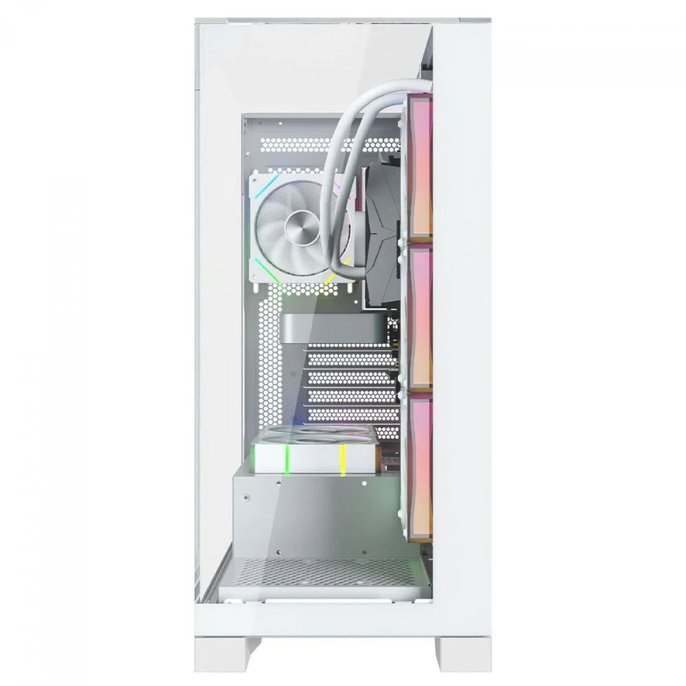 Imagem 4 de 5 do produto Gabinete Gamer Mid Tower Sem Fan Sem Fonte Liketec Empire Snow Lc-at-empire-2092
