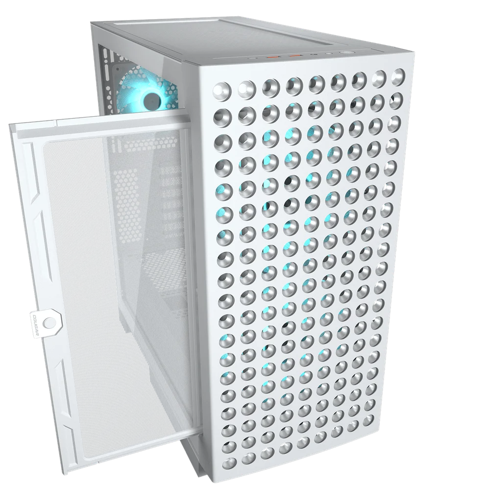 Gabinete Gamer, Modelo Air Face Eco RGB White Gabinete Gamer, Modelo Air Face Eco RGB White