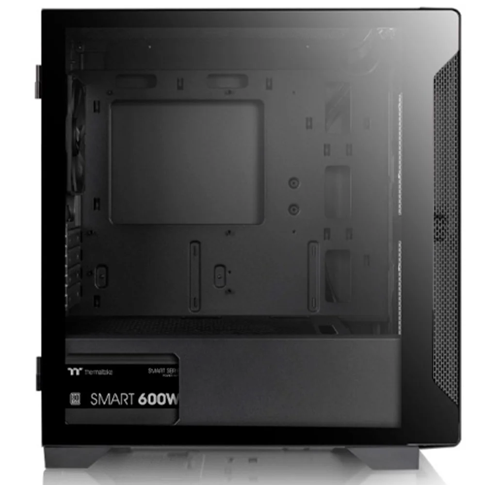 Imagem 4 de 5 do produto Gabinete Gamer Thermaltake, Micro Atx, Lateral Vidro, Preto - S100tg