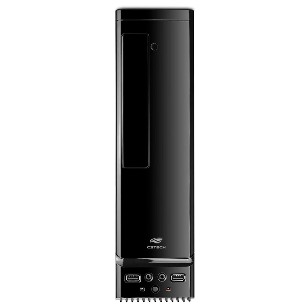 Imagem 3 de 3 do produto Gabinete C3tech Slimdesk, Fonte 200w, Usb 2.0, Micro Atx, Preto - Dt-100v2bk