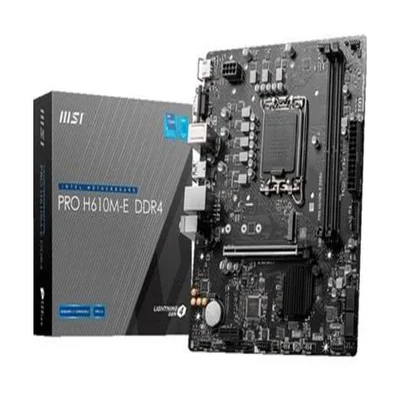 CPU MSI PRO H610M-E DDR4 +Corei5 12400F Placa-M-e-Msi-Pro-H610M-S-LGA-