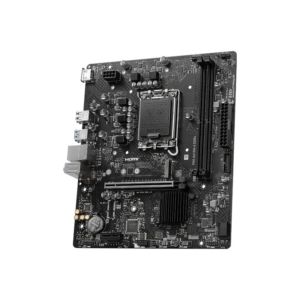 Imagem 4 de 5 do produto Placa Mãe Msi Pro H610M-S, LGA  1700, DDR4, Micro-ATX, M.2, HDMI