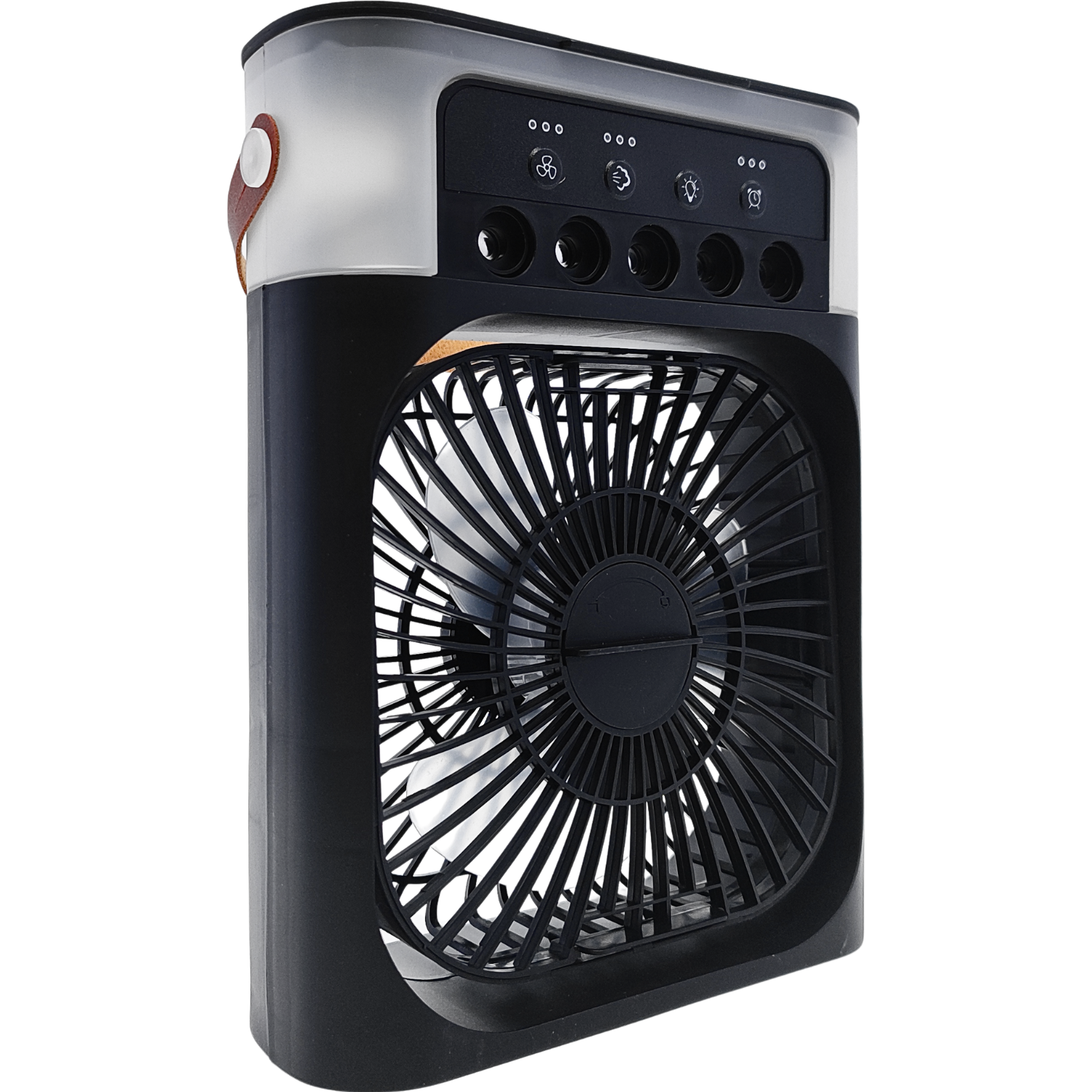 Ventilador Portátil De Mesa Mini Ar Condicionado Umidificador Climatizador Água E Gelo 3 Velocidades