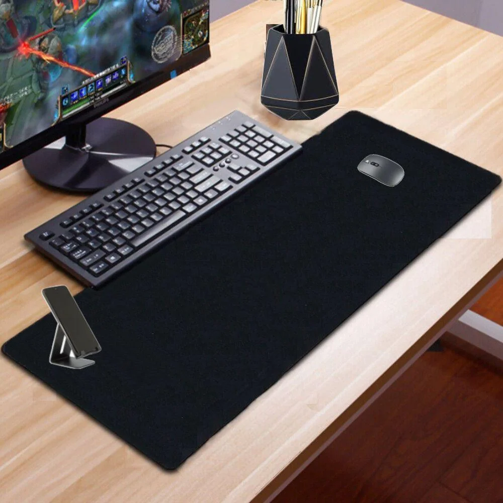 Imagem 2 de 3 do produto Mousepad 70x30 Tapete Mesa Impermeavel + Tapete Porta Copo