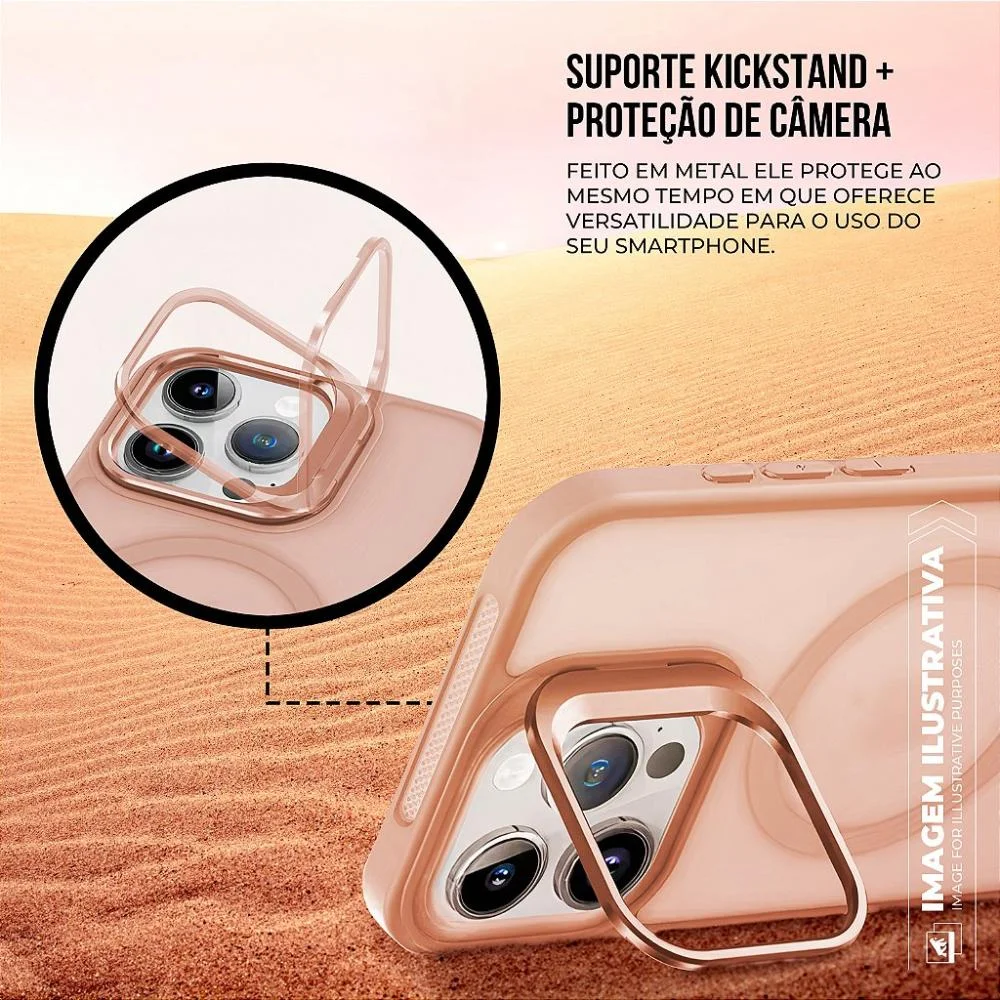 Imagem 3 de 5 do produto Capa Para Iphone 16 - Magsafe Titanium Desert - Gshield