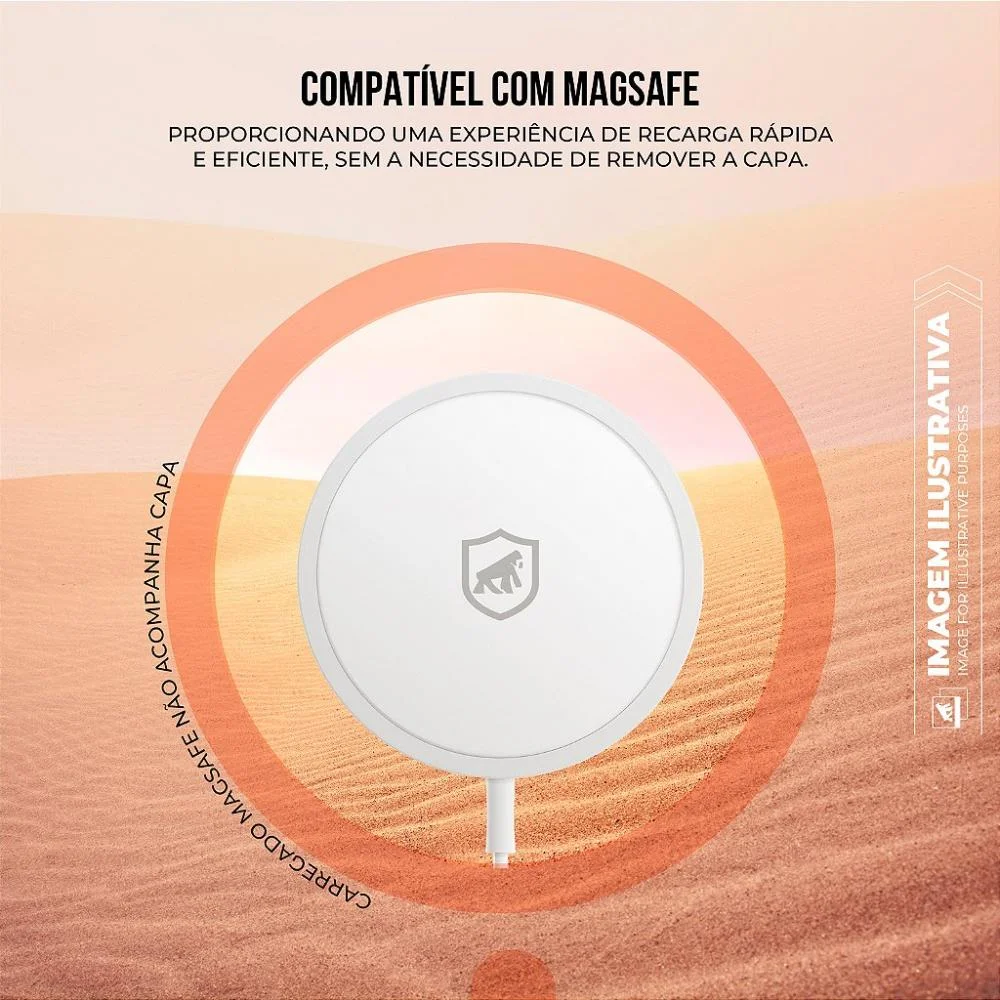 Imagem 4 de 5 do produto Capa Para Iphone 16 - Magsafe Titanium Desert - Gshield