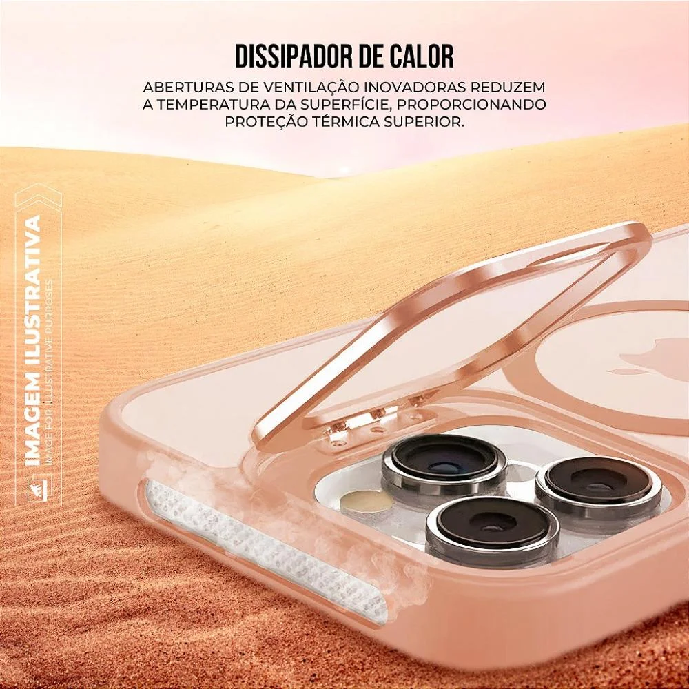 Imagem 5 de 5 do produto Capa Para Iphone 16 - Magsafe Titanium Desert - Gshield