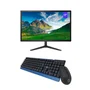 Monitor LED 17.1" " + Kit Teclado E Mouse Sem Fio - Preto