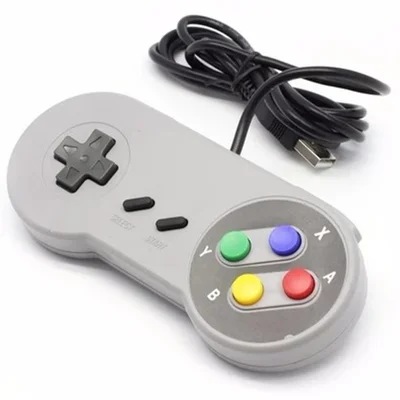 Joystick Controle Usb Super Nintendo Snes Para PC Mac Linux Raspberry Netebook Laptop