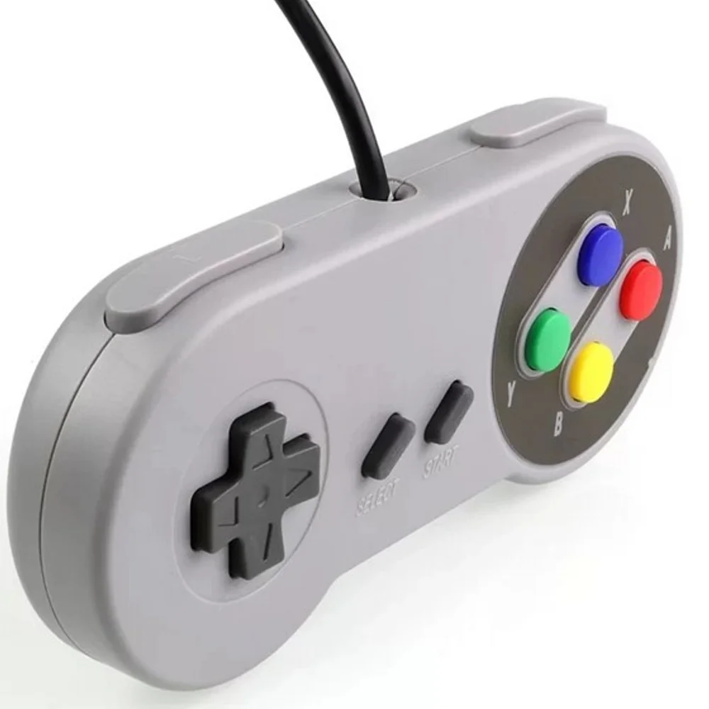 Imagem 2 de 4 do produto Controle Usb Para PC Super Snes Joystick WINDOWS Lançamento Super Resistente