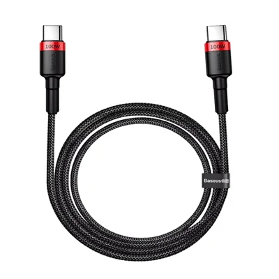 Cabo Tipo C P/ Tipo C Baseus Tungsten Gold 100w Super Rapido Tamanho:2 Metros