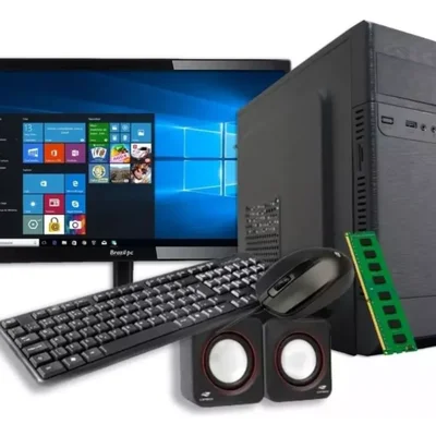Computador Corporativo Completo Intel Core I7 4ª Geração 16gb Ram 480GB SSD Monitor 20" Wifi + Caixa De Som - Preto