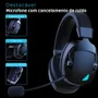 Headset Gamer Sem Fio Acinaci, Bluetooth, 2.4g, Usb, 3.5mm