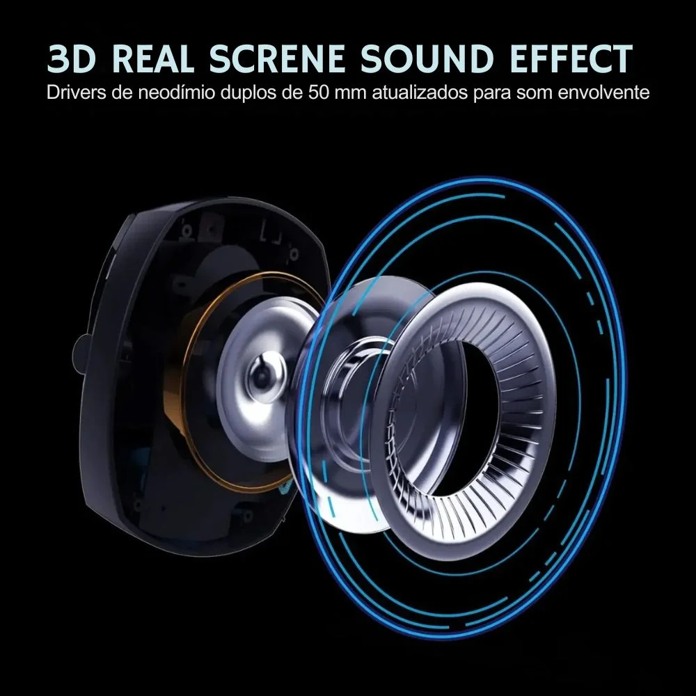Headset Gamer Sem Fio Acinaci, Bluetooth, 2.4g, Usb, 3.5mm Headset Gamer Sem Fio Acinaci, Bluetooth, 2.4g, Usb, 3.5mm