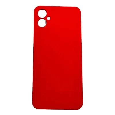 Capa Capinha Compatível Com Samsung Galaxy A06 A065 Tela 6.7 Silicone Aveludada Premium Cor:vermelho