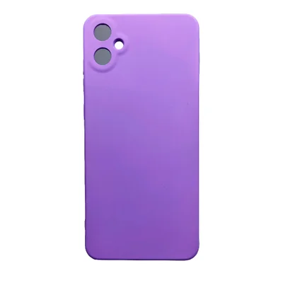 Capa Capinha Compatível Com Samsung Galaxy A06 A065 Tela 6.7 Silicone Aveludada Premium Cor:lilas