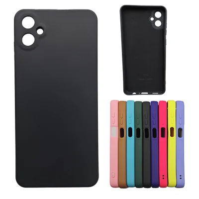 Capa Capinha Compatível Com Samsung Galaxy A06 A065 Tela 6.7 Silicone Aveludada Premium Cor:preto