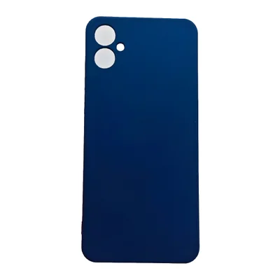 Capa Capinha Compatível Com Samsung Galaxy A06 A065 Tela 6.7 Silicone Aveludada Premium Cor:azul Escuro