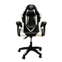★ジモティ割あり★  PCチェア 黒✕白 H62×D55×W106 クリーニング済み OJ5376 Cadeira-Gamer-G-hox-Preto-
