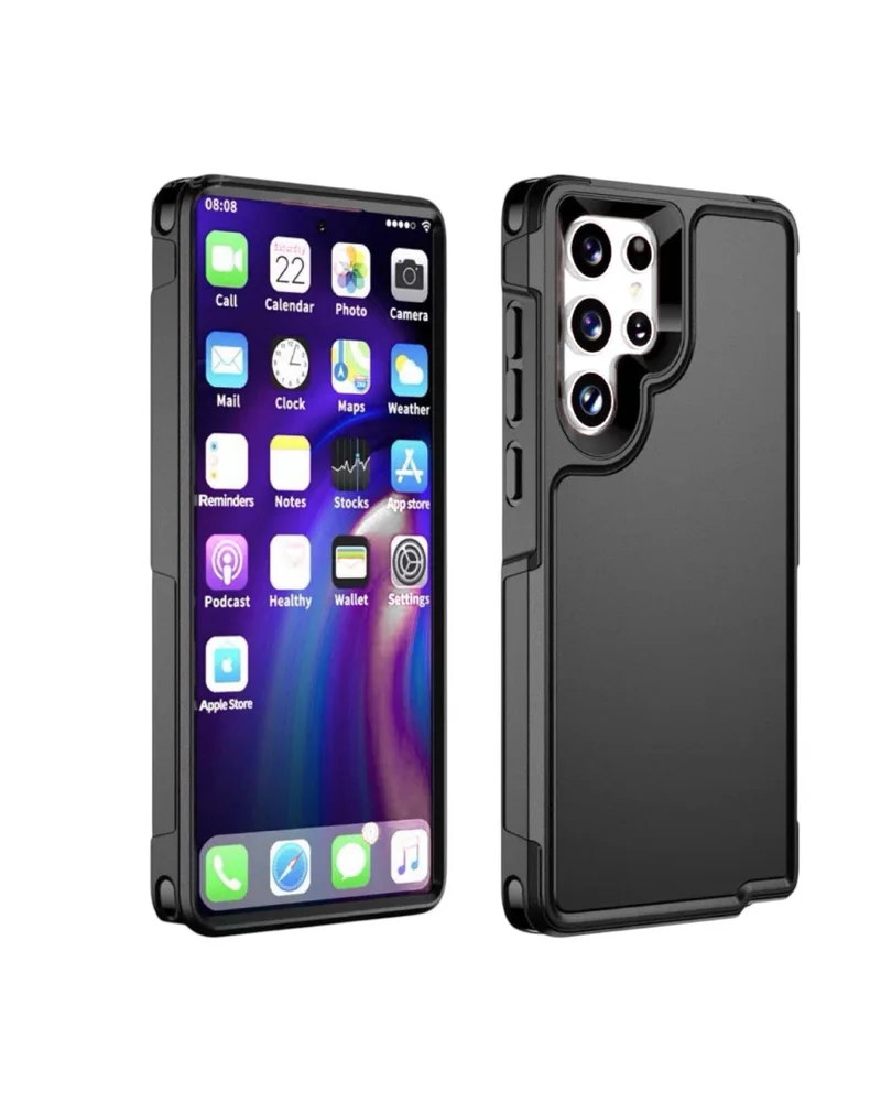 Imagem 2 de 4 do produto Capa Capinha Anti Impacto Proteção Resistente Wuming Samsung Família S - Preto - S23 Ultra