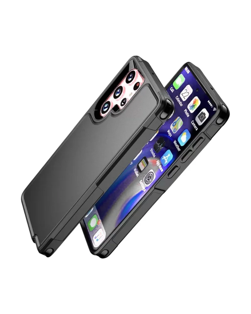 Imagem 3 de 4 do produto Capa Capinha Anti Impacto Proteção Resistente Wuming Samsung Família S - Preto - S23 Ultra