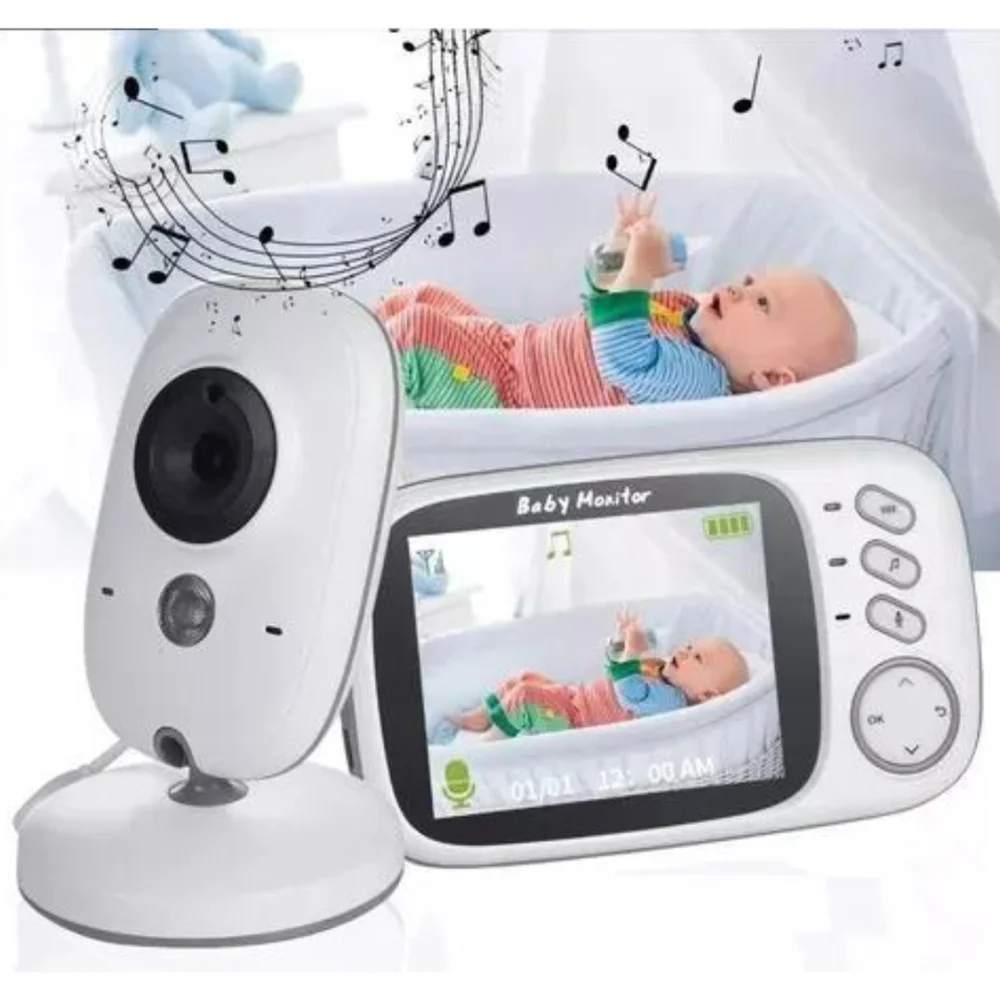 Imagem 1 de 5 do produto Baby Monitor Vb603 Baba Eletrônica Com Monitor 110v/220v Color Blanco