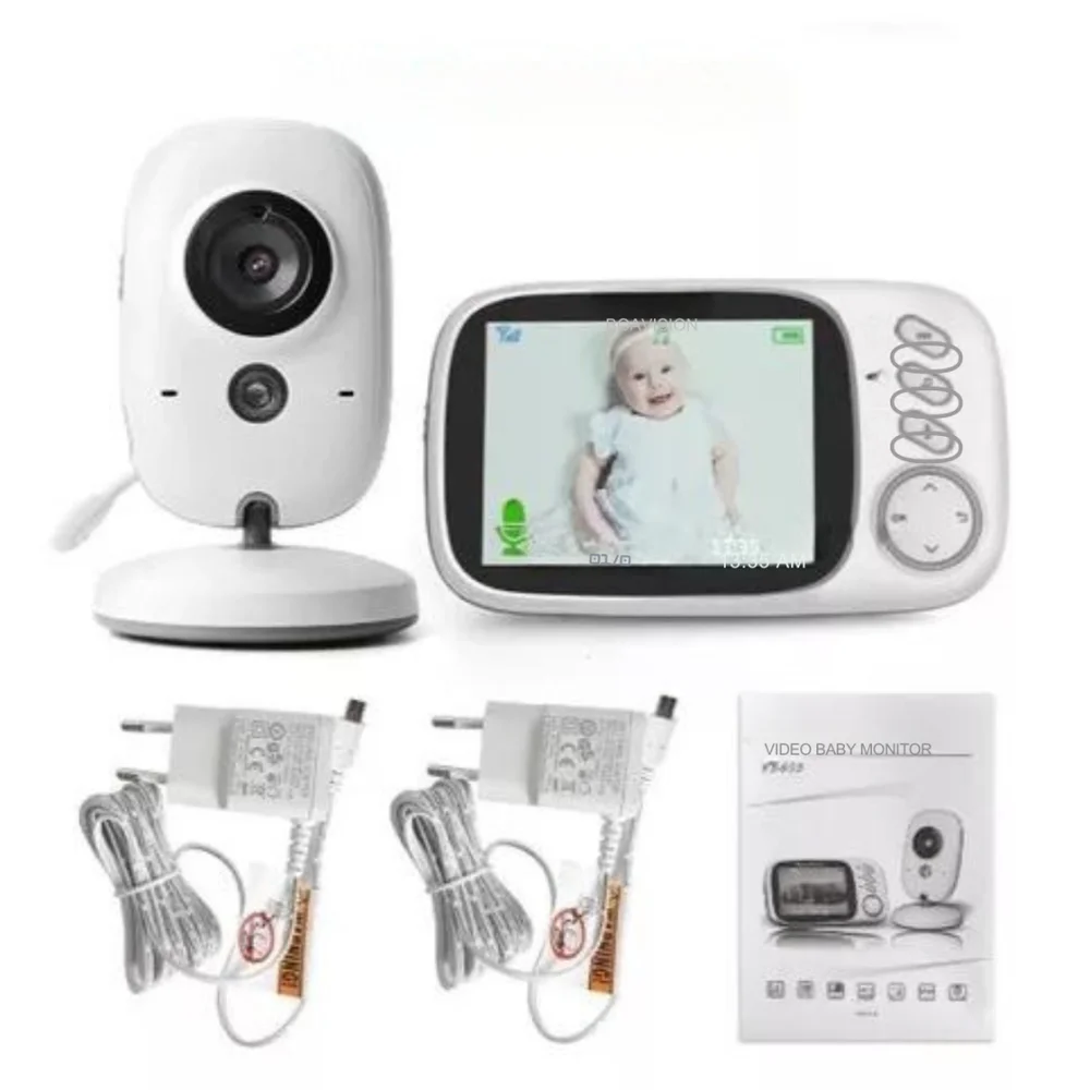 Imagem 2 de 5 do produto Baby Monitor Vb603 Baba Eletrônica Com Monitor 110v/220v Color Blanco