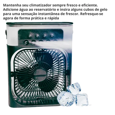 Mini Ar Condicionado Climatizador De Ar Frio Portátil Usb — foto 2