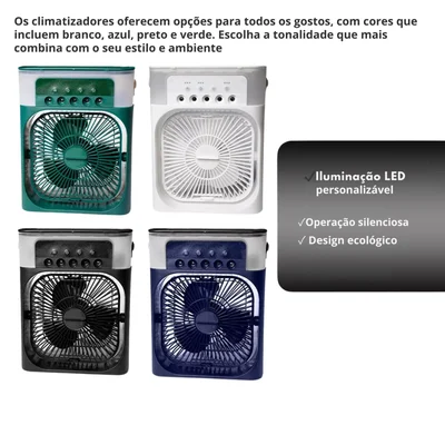 Mini Ar Condicionado Climatizador De Ar Frio Portátil Usb — foto 3
