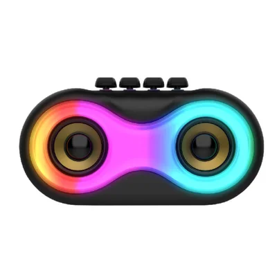 Caixa De Som Bluetooth Alto-falante Portátil RGB Usb Auxiliar Cartão Sd