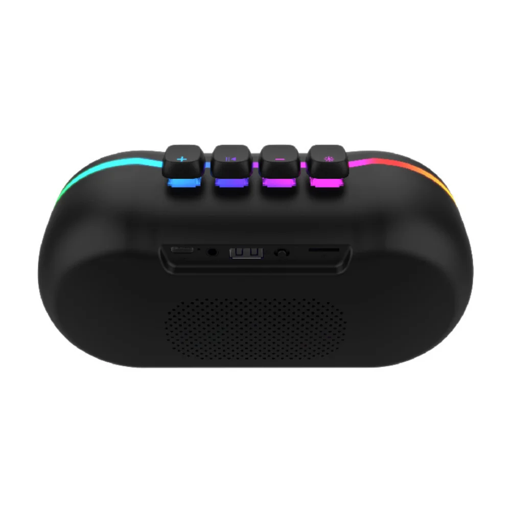 Imagem 2 de 5 do produto Caixa De Som Bluetooth Alto-falante Portátil RGB Usb Auxiliar Cartão Sd