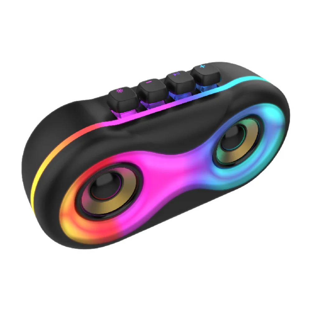 Imagem 5 de 5 do produto Caixa De Som Bluetooth Alto-falante Portátil RGB Usb Auxiliar Cartão Sd