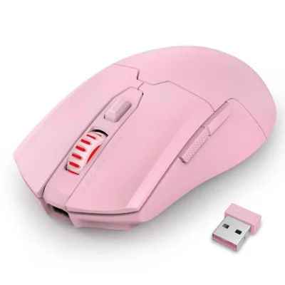 Mouse Gamer sem Fio Redragon Fyzu M995 Pro 26000 Dpi Cor Rosa