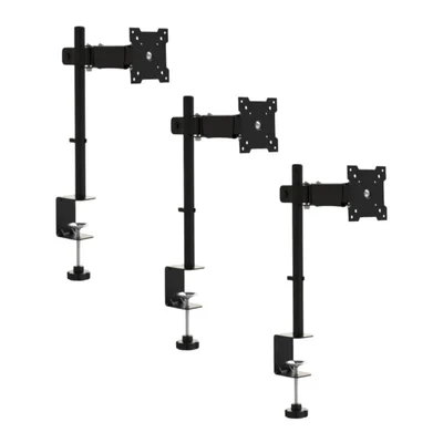 Suporte Articulado Para Monitor LED E Lcd De 13'' A 27” Preto Brasforma Bm812  Preto - 3 Unidades