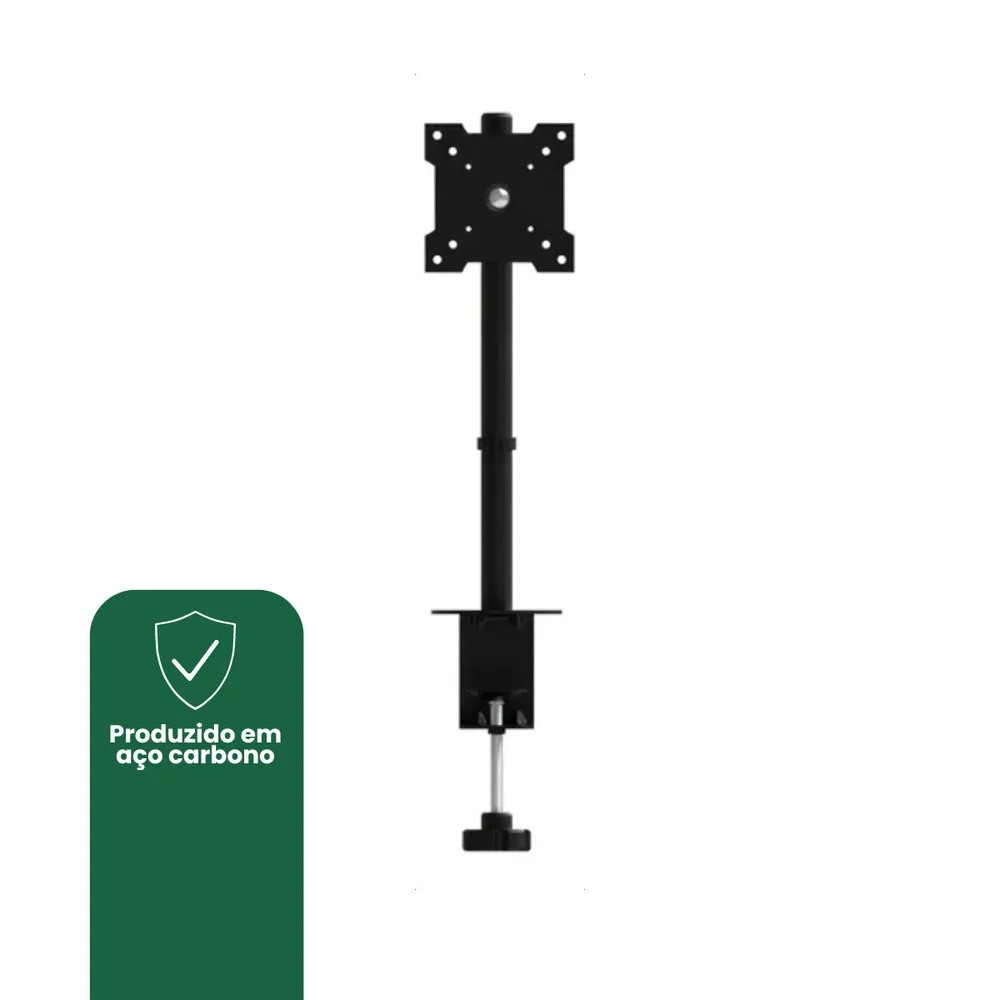 Imagem 4 de 5 do produto Suporte Articulado Para Monitor LED E Lcd De 13'' A 27” Preto Brasforma Bm812 - 6 Unidades