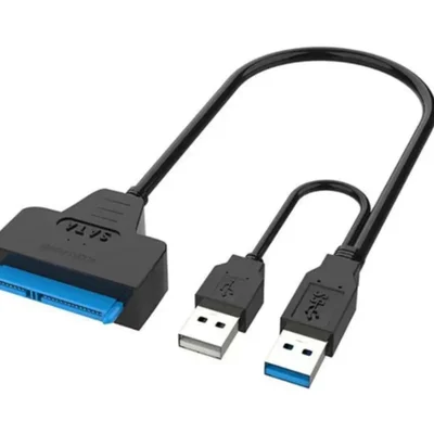 Adaptador Cabo Conversor Externo Hd SSD Usb 2.0 Sata 2.5 E 3.5 Com Fonte 12v