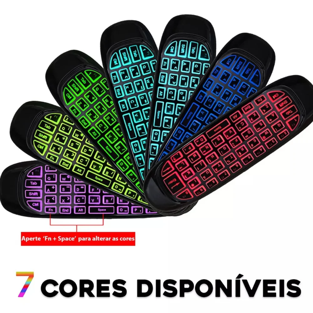 Imagem 2 de 5 do produto Controle Mini Teclado Air Mouse Wireless Sem Fio Android Tv
