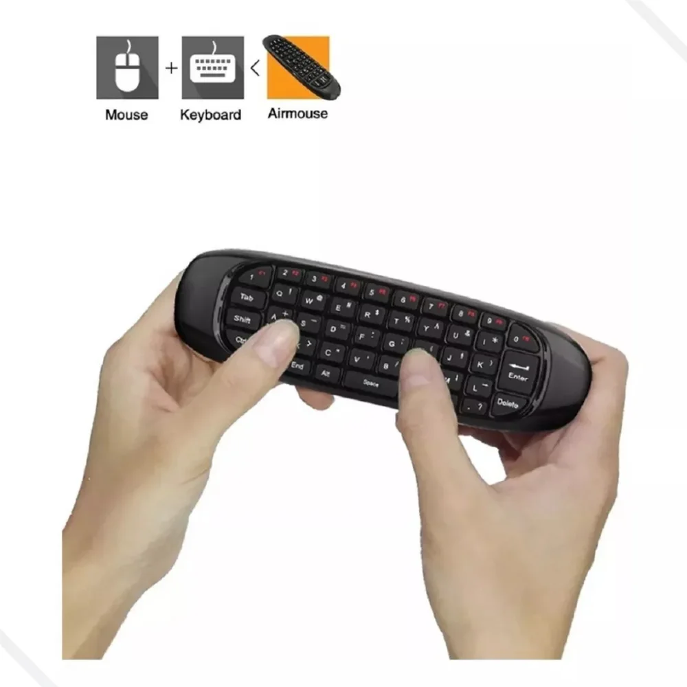 Imagem 3 de 5 do produto Controle Mini Teclado Air Mouse Wireless Sem Fio Android Tv