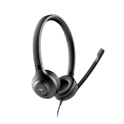 Headset, Fone Com Microfone C3tech Usb Preto - Ph-360bk