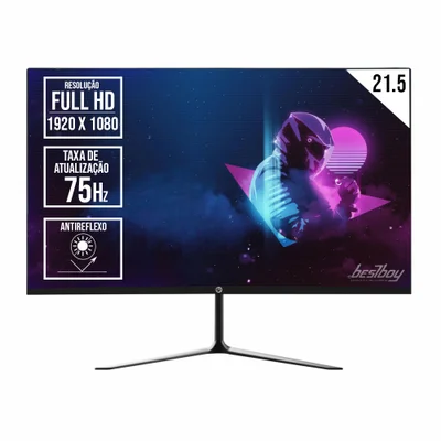 Monitor LED Brazilpc 21.5"antireflexo Full Hd 75hz Preto