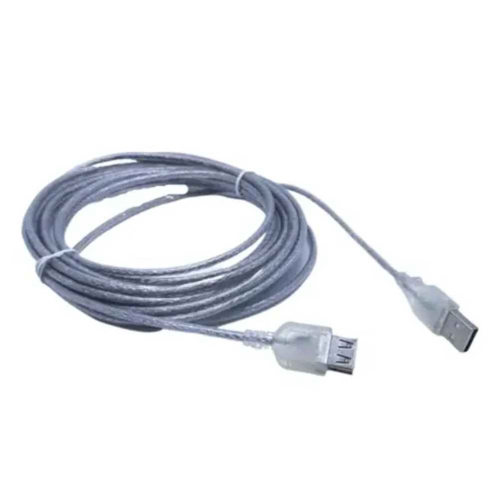 Imagem 4 de 5 do produto Cabo Extensão Usb 2.0 A Macho X Femea 5m Cristal Kit 3 Pçs