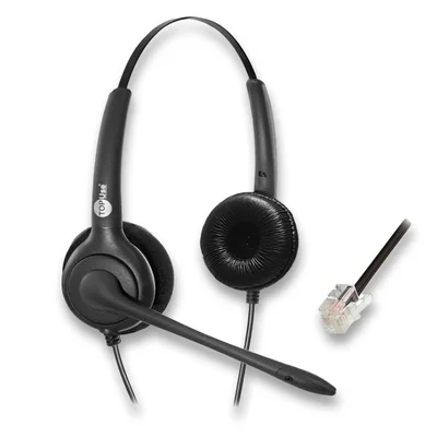 Headset Fp-350 Biauricular Rj9 Cancelador De Ruído Posição 3 Top Use