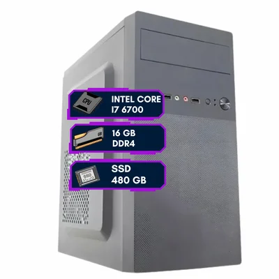 PC HOME INTEL CORE I7 6700  16GB DDR4 SSD 480GB 500W GABINETE ATX