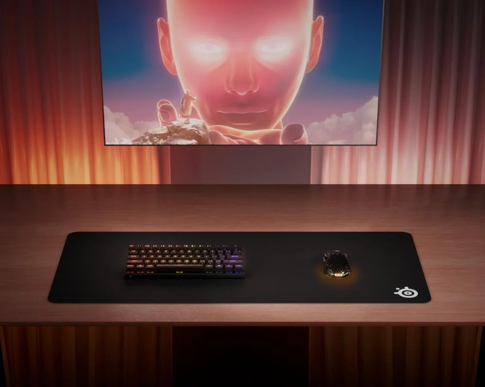 Imagem 2 de 4 do produto Mousepad Deskpad Steelseries Qck Xxl 90x40cm De Microfibra