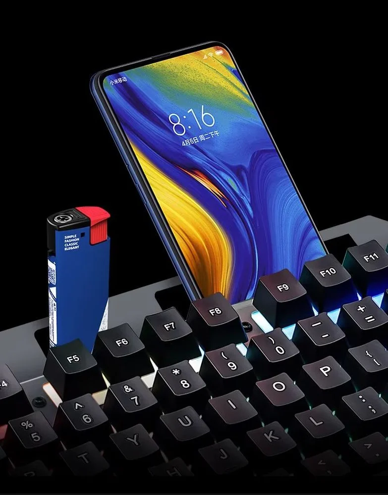 Imagem 2 de 5 do produto Teclado Gamer LED RGB Semi Mecânico A Prova D Água Bm-t05