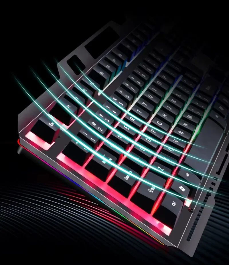 Imagem 5 de 5 do produto Teclado Gamer LED RGB Semi Mecânico A Prova D Água Bm-t05