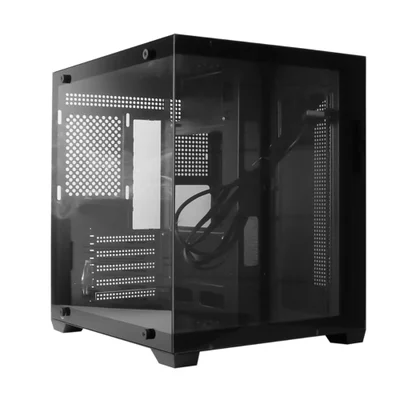 Gabinete Gamer Mini Tower, Desktop PC, Painel Transparente, Usb 3.0, 5 Slots De Expansão, Home Office, Montagem Setup